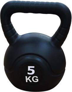 GRIFFIN 5 Kg Kettlebell Fixed Weights Home & Gym Fitness Workout Bodybuilding Weight Black Kettlebell