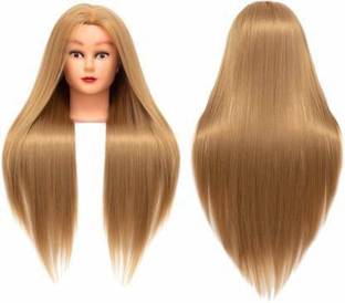 EASYOUNG Beautiful Styling Dummy , Length 28-30 inch , Styling Training Head Cosmetology Doll Head dressing for do,Braiding,Cutting Practice with Free Clamp  Extension Hair Extension