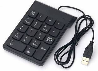 VOLTAEK USB 2.0 Wired Numeric Keypad Slim Mini Number Pad Digital Keyboard 18 Keys Numpad for iMac/Mac Pro/MacBook/MacBook Air/Pro Laptop PC Notebook Desktop. Wired Number Pad