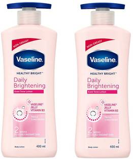 Vaseline DAILY BRIGHTENING EVEN TONE LOTION COMBO 2 [PACK OF ] 400ML*2=800ML