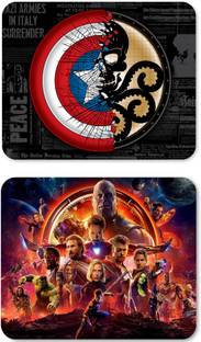 PrintMall BIG SIZE WATERPROOF GAMING MOUSEPAD COMBO PACK OF 2 MOUSEPAD FOR COMPUTER AND LAPTOP Mousepad