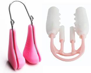 Frackson Combo U-Shape Nose up & Straight Nose Up Clip Shaping Lifting Bridge Straightening Nose Up Beauty Clip High Lifting Clipper Correction Shaper For Shaping Beauty Tool ( Pack of 2) Nose Shaper