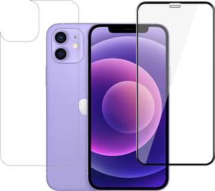 YOGKREETI Front and Back Tempered Glass for Apple iPhone 12