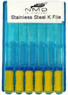 NMD NEXUS MEDODENT Stainless Steel K File 21MM (#20) (1 Pk/6 Pcs) Surgical Plier