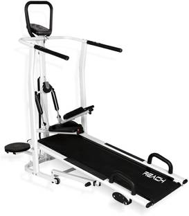 Reach T-100 Manual 4in 1 Running Machine With Twister Stepper Jogger Treadmill (Max Weight:110 kg)