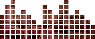 wall1ders Curve 100 Square Brown (Each Piece Size 3 cm) 3d Mirror Stickers, 3d Mirror Stickers For Wall Large Size, 3d Acrylic Mirror Wall Decor Sticker, 3d Acrylic Stickers, 3d Wall sticker.