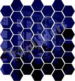 wall1ders Embossed Decorative Blue Wallpaper