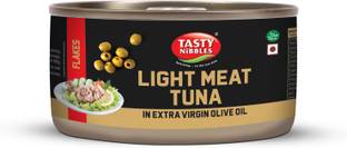 Tasty Nibbles Light Meat Canned Tuna Flakes In Extra Virgin Olive Oil Sea Foods