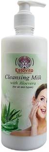 ESTAVITO Cleansing Milk 500ml With Aloevera | Deep Cleanses | Refreshes the skin | For All Skin types | Face Wash