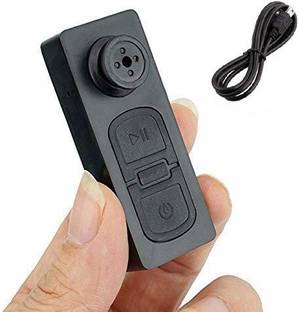 SIOVS Spy Button Hidden Camera Hidden Portable Video and HD Audio Recording Button Device, Hidden Button Security Cam, Secret Digital Video Recording Gadget Spy (Black) Spy Camera