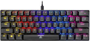 Ant Esports MK1200 Mini Wired USB Tenkeyless Gaming Keyboard Compatible with Desktop, Laptop, Mac Easy to Use,Plug and Play,Quick, Comfy Durable body