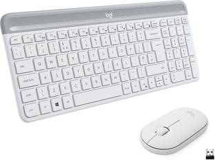 Logitech MK470 Slim Keyboard & Mouse Combo, Whisper-Quiet Wireless Laptop-size Multi-device Keyboard Compatible with Desktop, Laptop, Mac