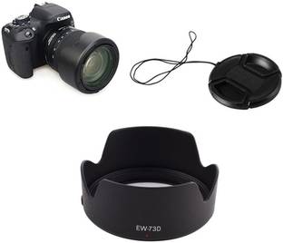 Schsteindar EW-73D Camera Lens Hood for Canon 80D / 760D Camera with Canon EF-S 18-135mm f/3.5-5.6 IS USM Lens and 67mm Lens Cap  Lens Hood