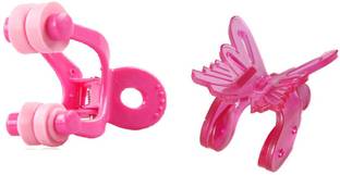 Frackson Combo Titli Nose up & Pink Butterfly Nose Up Clip Shaping Lifting Bridge Straightening Nose Up Beauty Clip High Lifting Clipper Correction Shaper For Shaping Beauty Tool ( Pack of 2) Nose Shaper