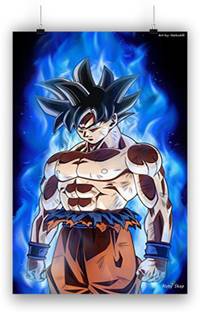 Super Goku for Wall decoration Paper Print