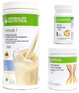 HERBALIFE Formula 1 Shake Kulfi With Protein Powder 200 Gram & Afresh Elaichi Plant-Based Protein
