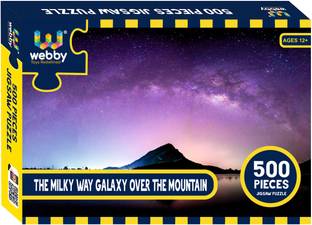 Webby The Milky Way over the Mountain Wooden Puzzle, 500 pieces