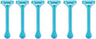 Nyamah sales Shaving Razor Travel Body Hair Removal Use and Throw Razor for Leg , Hand, Underarms and Bikini Multicolor