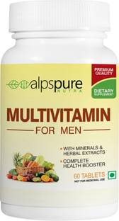 ALPSPURE Nutra Multivitamin for Men, Health Booster with Herbal Extracts and Minerals