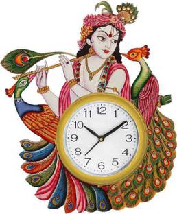 shashank Analog 35 cm X 33 cm Wall Clock