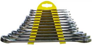Electrosmart 11-11-2-12pcs Spanner & wrench set 12 Pc Combination Spanner set with rack includes 6 mm, 7 mm, 8 mm, 9 mm, 10 mm, 11 mm, 12 mm, 13 mm, 14 mm, 17 mm, 19 mm and 22 mm combination spanners. Double Sided Combination Wrench