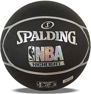 SPALDING Basketball Highlight Basketball NBA Basketball Size 7 Basketball Without Air Pump Basketball - Size: 7