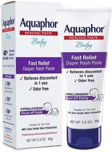 Aquaphor Baby Diaper Rash Paste Fast Relief For Troublesome Diaper Rash and Flare-ups