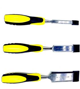 JON BHANDARI Combo of 3 Wood Chisel 13mm (1/2"), 25mm (1"), 38mm (1-1/2") Firmer Chisel Set