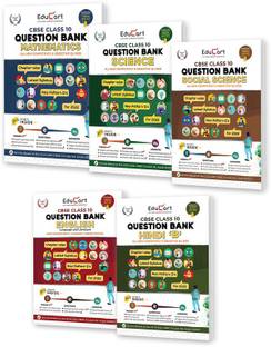 Educart CBSE Class 10 Question Bank - Maths, Science, SST, Eng, Hindi B 2022