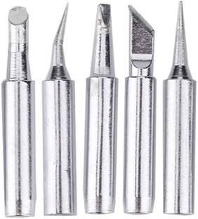 Svojas Soldering Iron Bit / Tip 5Pcs. Round Flat Pointed Set Compatible for - 936, 937, 907 & other 900 Series , 5Pcs 0 W Temperature Controlled