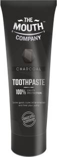 The Mouth Company Activated Charcoal Toothpaste for Deep Cleansing & Teeth Whitening, 100% Vegan Toothpaste