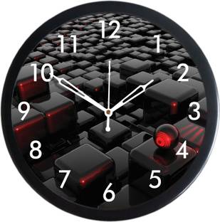 art and craft Analog 26 cm X 26 cm Wall Clock