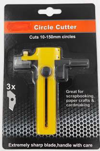 MOREL CIRCLE COMPASS CUTTER 10-150mm FOR CUTTING OUT CIRCLES WITH EASILY REPLACEABLE BLADES / CLOTH PAPERS FILMS LEATHER.