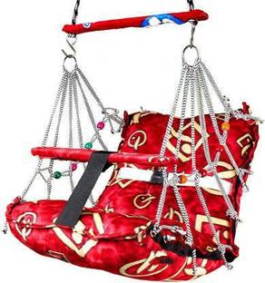 KD CREATION Cotton Swing Chair For Kids Baby's Children Folding & Washable 1-5 Years With Safety Belt-Indoor Swing For Kids | Baby Swing | Kids Product | Swing For Babies | Kids Swing |Swing For Baby-Kids Hanging Swings