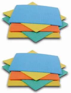 Zaara Cellulose Sponge Mop Pack of 10 Wet and Dry Sponge Cleaning Cloth