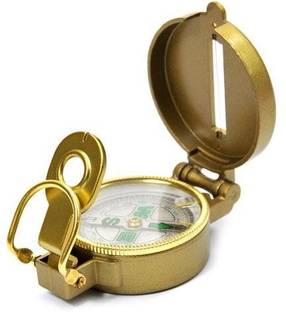 Ratehalf BRASS Finish MAGNETIC COMPASS with cover Compass