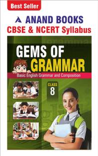 Anand Books Gems Of Grammar 8 English Grammar & Composition Book For Class 8th (Hindi Medium) CBSE & NCERT Syllabus U.P. Board