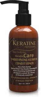 KERATINE PROFESSIONAL Keratin Care Smoothening Keratin Conditioner | Collagen with Moroccan Oil, Argon Oil & Wheat Protein for Curly Wavy & Straight Hair