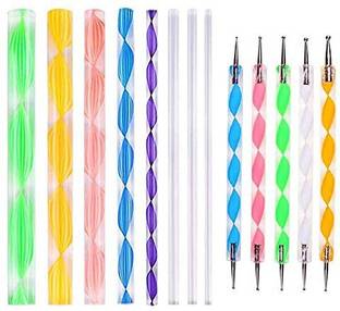 Levin Mandala Art Dot Painting Designer Acrylic Tools Set (8 Pcs Mandal Tool & 5 Pcs Dotting Tool)