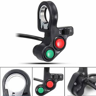 Vagary 3 Way Switch Horn Switch 7/8" Universal Handlebar Grip Control Button for Bike Handle Bar Grip For Universal For Bike Universal For Bike