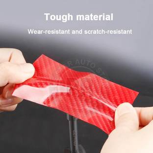 PECUNIA 5D Carbon Fiber Red Car Styling Door Anti-collision Strip Stickers Car Door Edge Guards Protector Decoration a93 Car Beading Roll For Window, Bumper