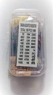 circuitcomponents Resistor Box (Assortment of 150 Resistors and 30 Values)1/4 Watt Fixed Resistor