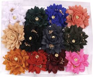 Myra Collection Flower Hair Clips Hair Pins Hair Accessories For Baby Girls Kids Set Of 6 Pairs Hair Clip (Multicolor) Hair Clip