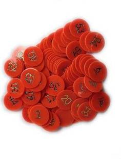 Bal samrat Plastic Orange Numerical Token/Coin Token No.1 to 500)