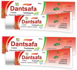 VD Ayurveda Dantsafa Ayurvedic Complete Care Toothpaste | Anti-Germ Natural Ayurvedic Toothpaste |Get Rid of Toothache, Bad Odour, Yellow Teeth, Germs, Plaque, Gum Bleeding & Cavity | 7 Problems 1 Solution