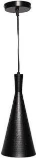Virya Black Cone Shaped Vintage Pendant Light Ceiling Lamp Simple Compact Design For Home Decor (Without Bulb) Pendant Lamp Ceiling Lamp