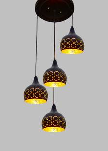 Prop It Up ROUND CLUSTER METAL CRAFTED LAZER CUTTING BLACK PENDANT HANGING CEILING LIGHT Pendants Ceiling Lamp