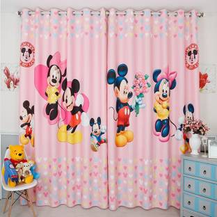 OHD 154 cm (5 ft) Polyester Room Darkening Window Curtain (Pack Of 2)