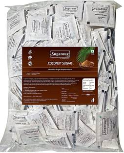 sugarous Coconut Sugar Sachets (200 Sachets) Sugar