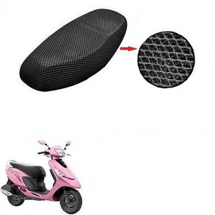 Zirxa BLSM-MESH-CVR-A46 Single Bike Seat Cover For TVS Zest